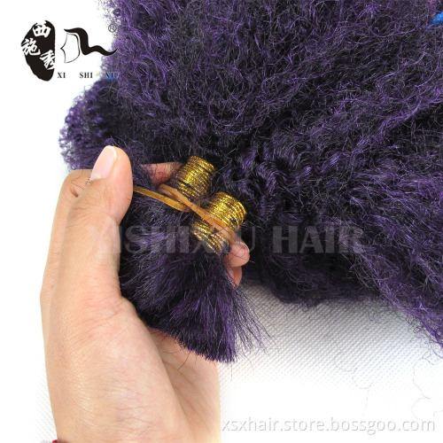 afro Kinky Bulk Synthetic twist marley braiding pre twisted synthetic hair extension for crochet braids